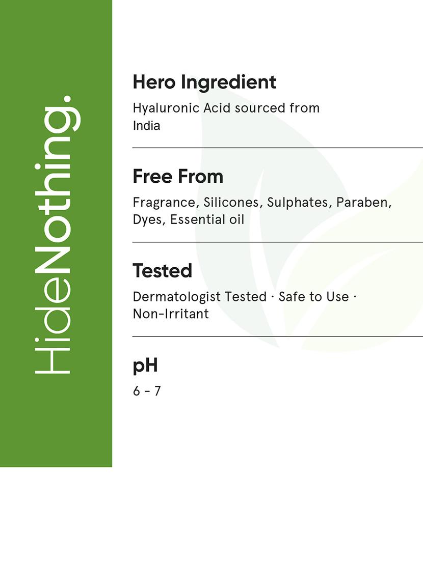 hyaluronic serum for intense hydration, glowing skin for hydrating face serum for women & men with dry, normal oily skin 30 ml - 21327528 - Standard Image - 3