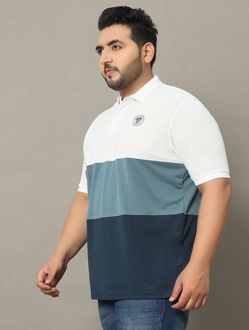 men plus size polo t-shirt - 21338240 - Very Small Image - 1