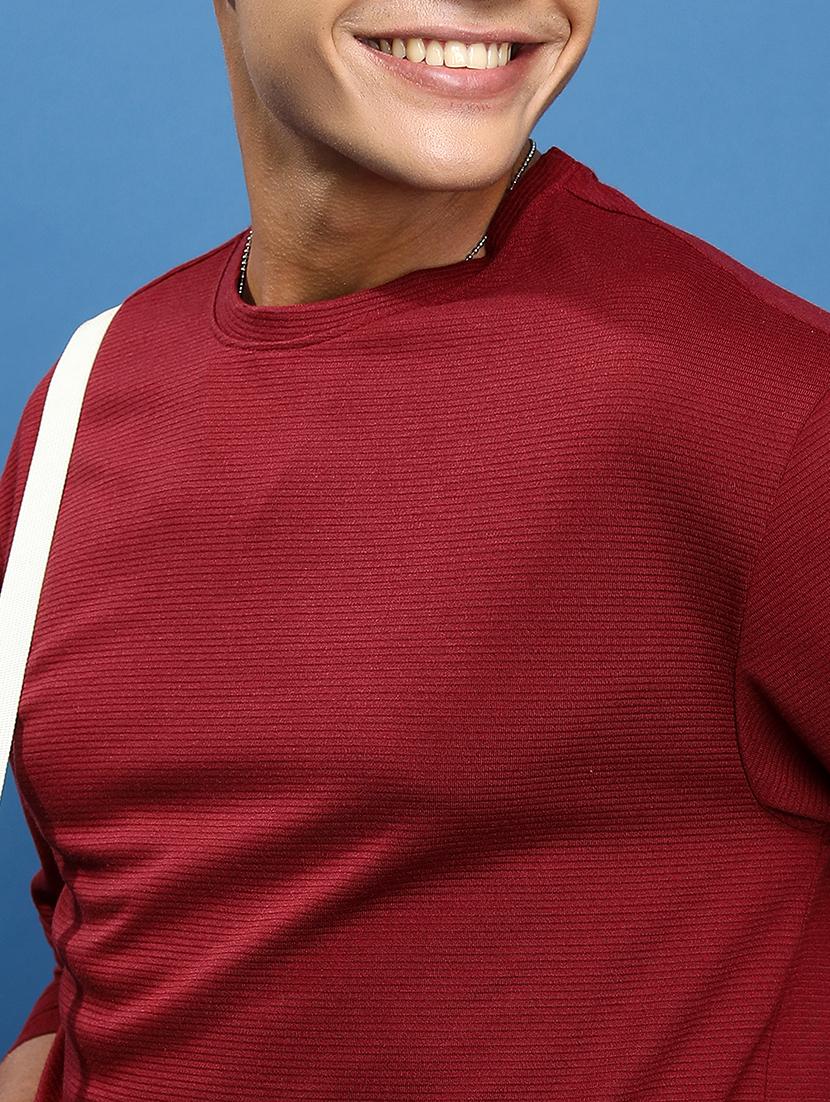 men solid round neck oversized t-shirt - 21375101 - Zoom Image - 4
