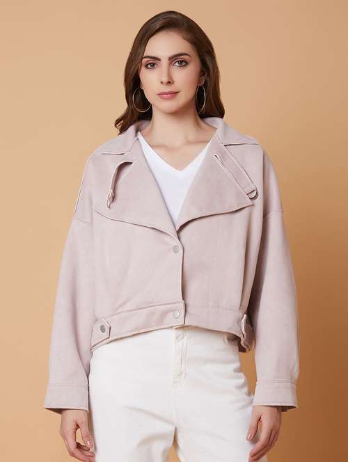 mauve suede windcheater jacket - 21387774 - Very Small Image - 1