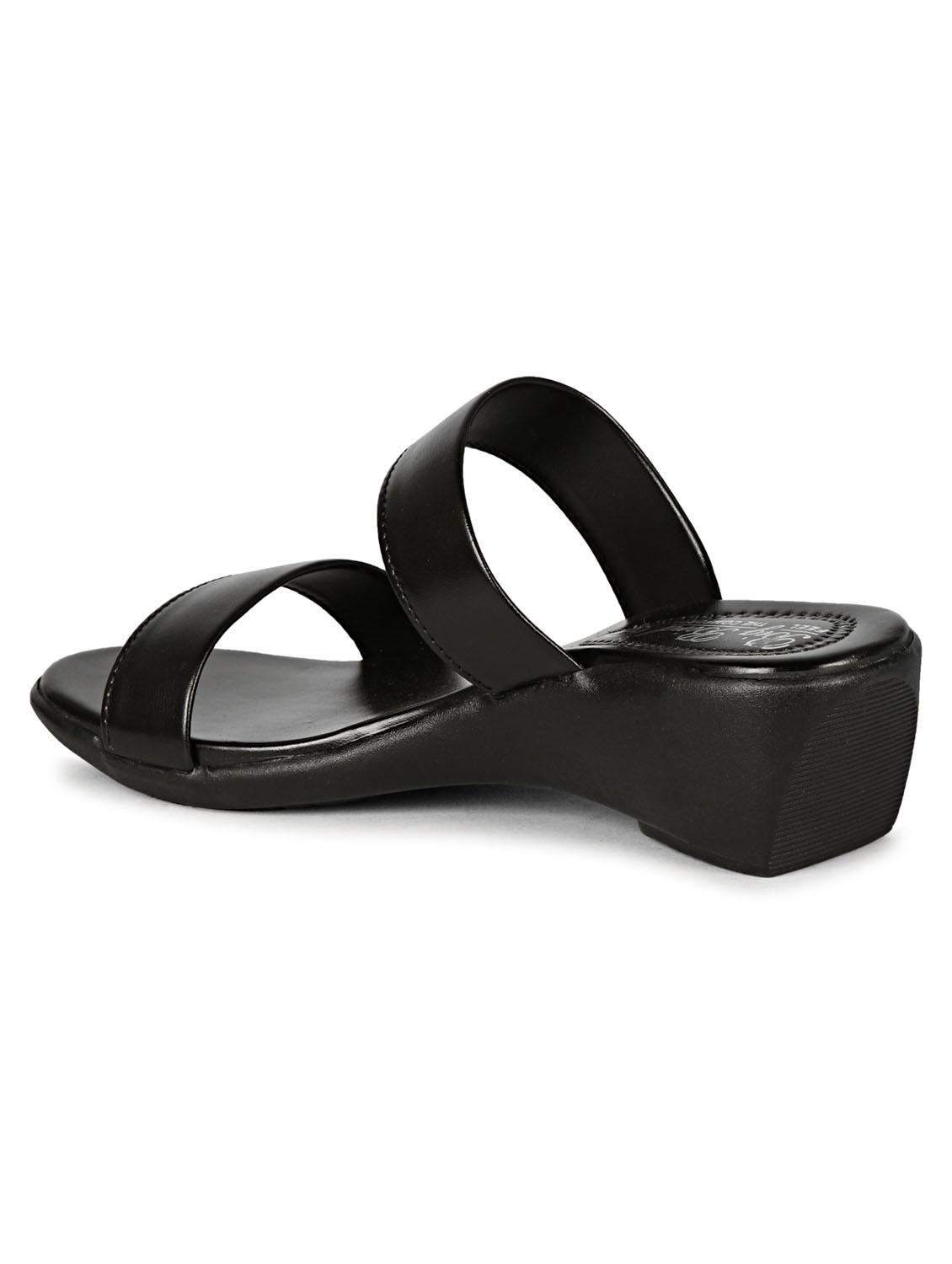 women black slip on sandal - 21395040 - Zoom Image - 2