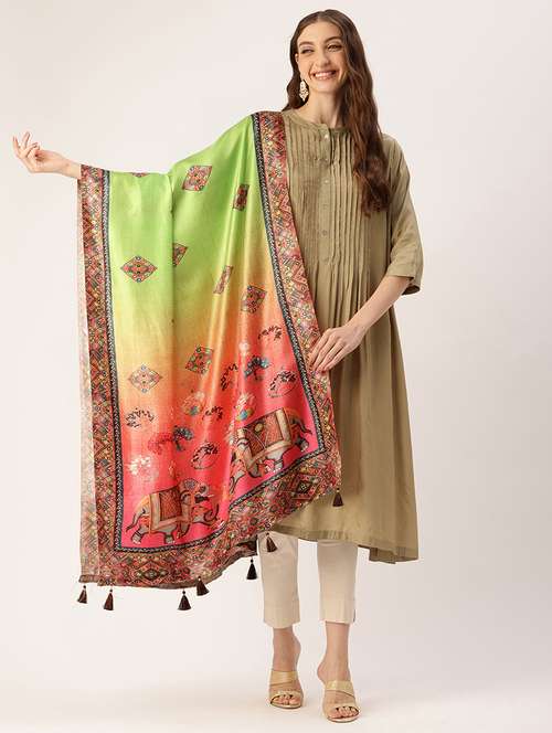 women self-designed dupatta - 21395413 - Very Small Image - 1