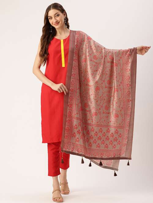 women printed dupatta - 21395425 - Very Small Image - 1