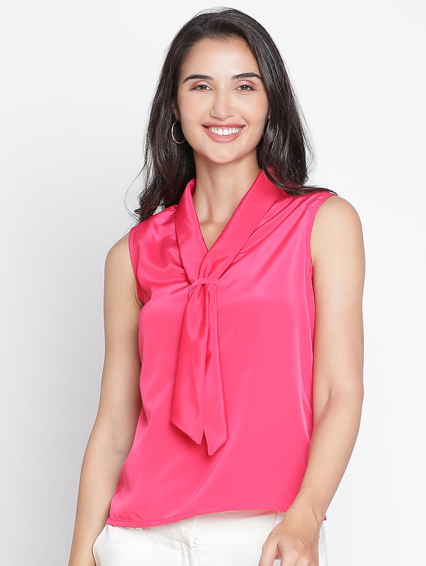 pink solid regular top - 21399520 -  Standard Image - 1