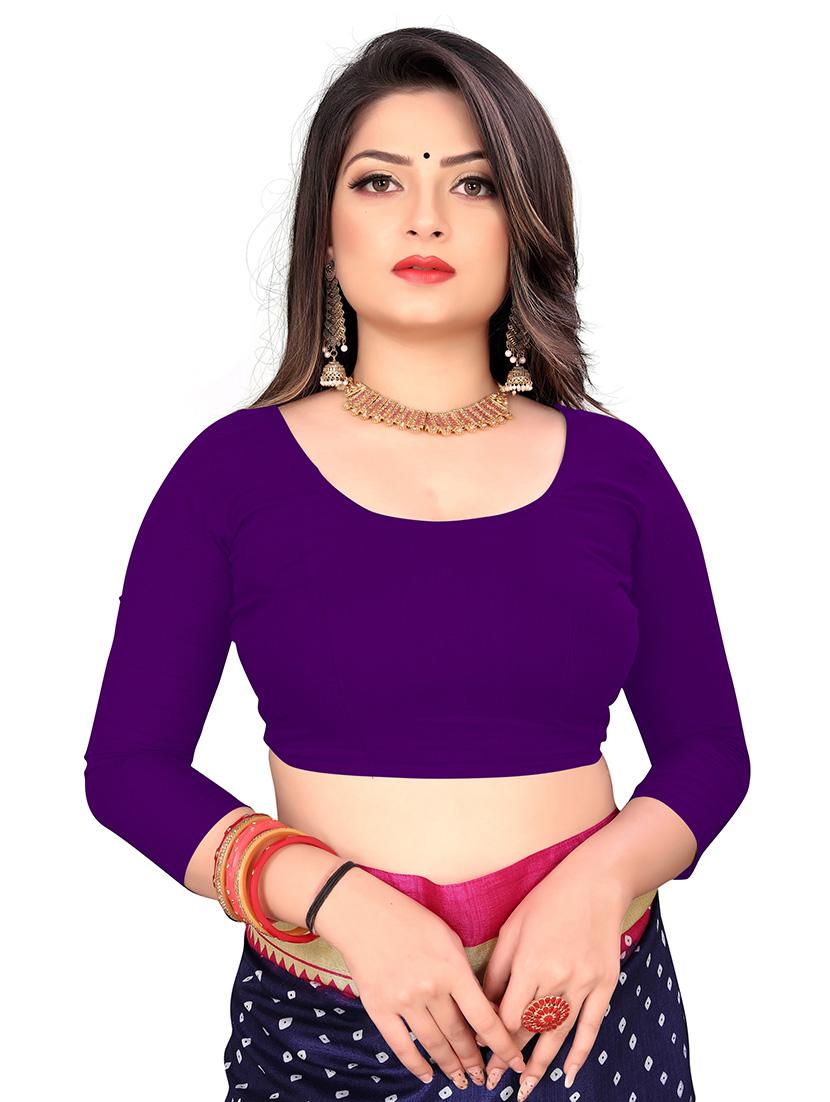 women color block casual wear saree - 21446325 - Zoom Image - 2