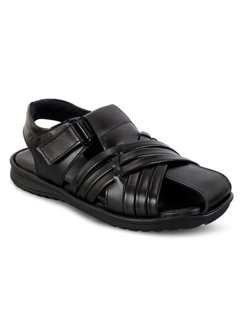 men black strap sandal - 21452375 - Very Small Image - 1