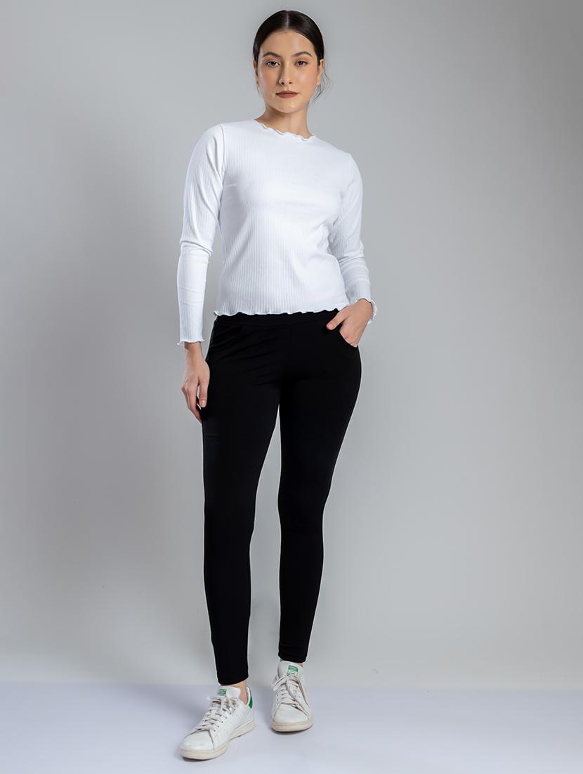 women solid long sleeves top - 21452664 - Standard Image - 3