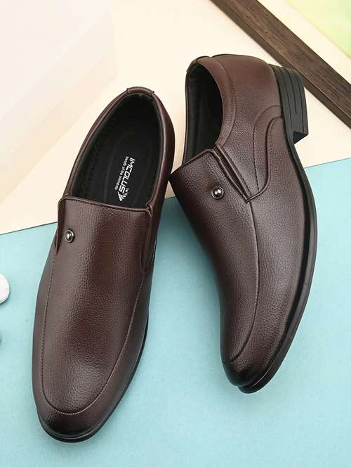 men brown slip on shoes - 21458015 - Very Small Image - 1