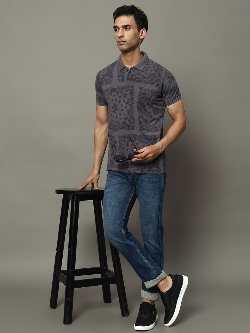 men all over print polo t-shirt - 21463391 - Standard Image - 3