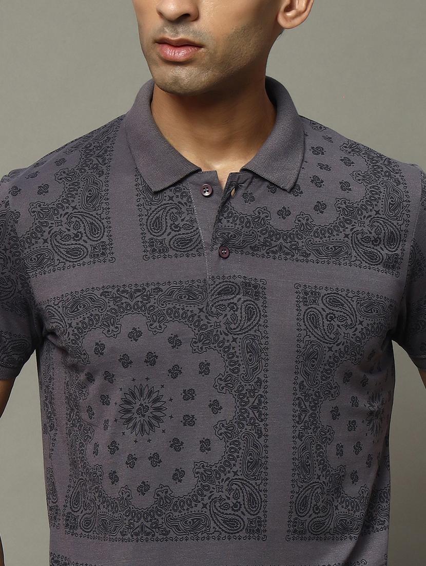 men all over print polo t-shirt - 21463391 - Standard Image - 4