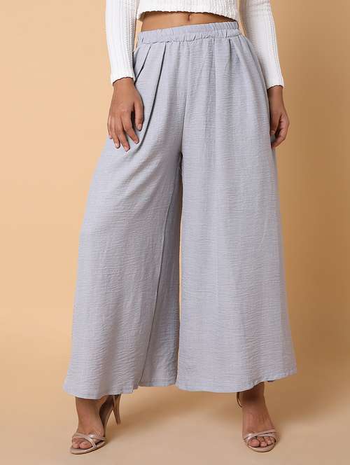 grey cotton trousers - 21463596 - Very Small Image - 1