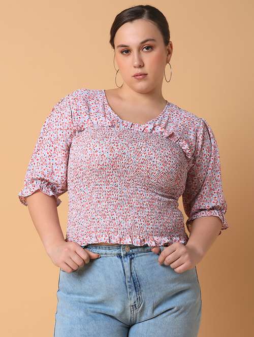 women plus size printed regular fit top - 21463759 - Very Small Image - 1