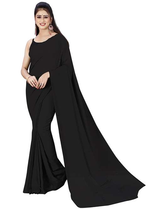 women casual wear georgette saree with blouse - 21478461 - Very Small Image - 1