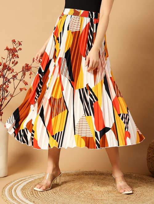 women multicolored printed flared skirt - 21483328 - Very Small Image - 1