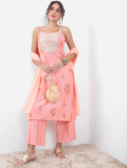 women floral printed kurta palazzo set with dupatta - 21486529 - Very Small Image - 1