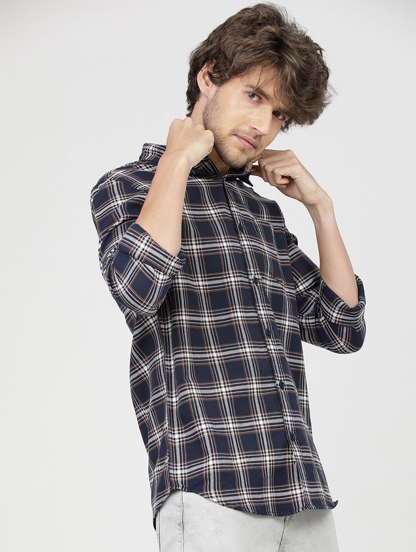 men collared long sleeves casual shirt - 21487721 - Standard Image - 2