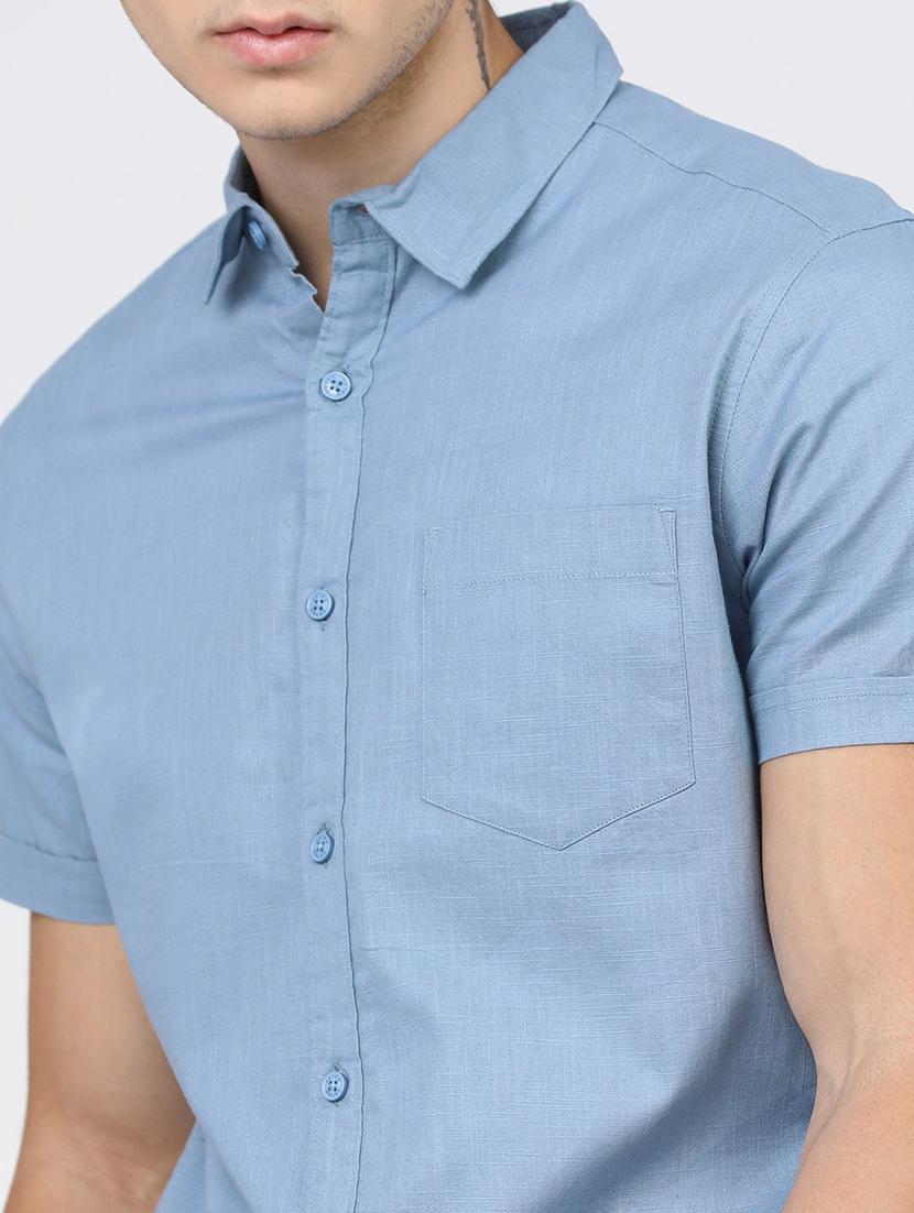 men collared short sleeves casual shirt - 21487739 - Zoom Image - 5