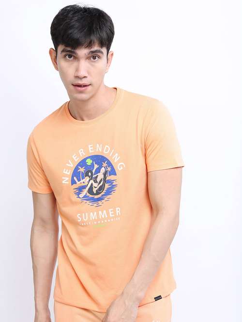 men short sleeved front printed t-shirt - 21488035 - Very Small Image - 1