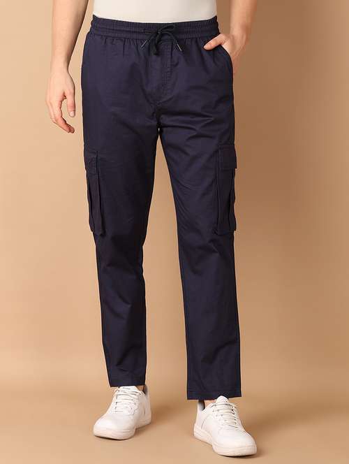 men mid rise solid cargo - 21492562 - Very Small Image - 1