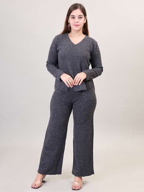 women grey wool co-ord set - 21494121 - Very Small Image - 1