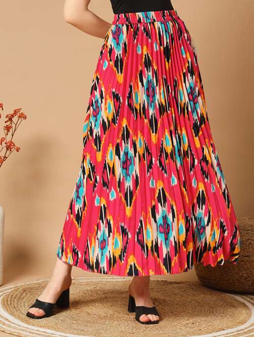 women mid-rise printed a-line skirt - 21496635 - Very Small Image - 1