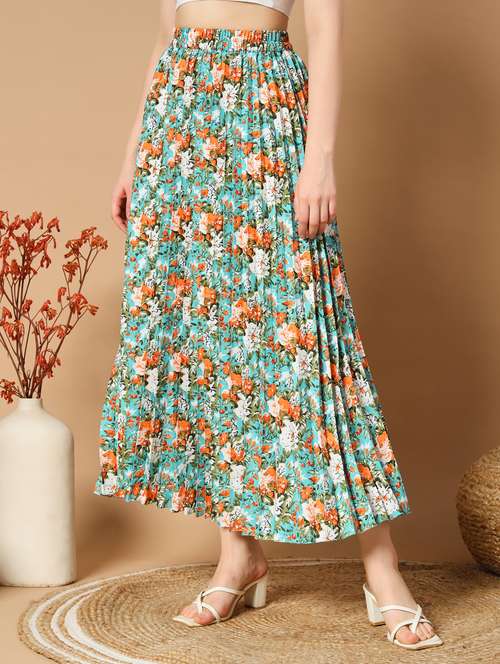women mid-rise printed a-line skirt - 21496682 - Very Small Image - 1