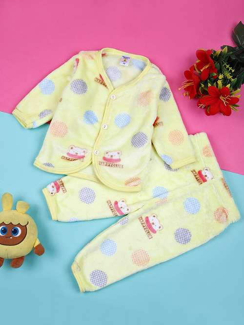 kids printed full length twin set - 21500931 - Very Small Image - 1