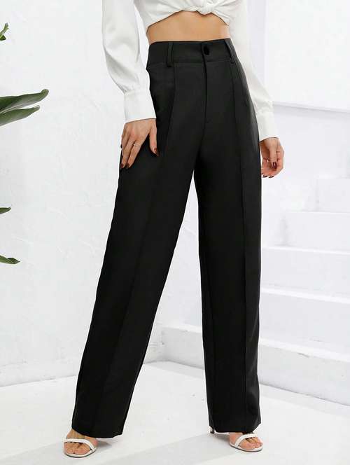 women black nylon tailored trouser - 21522471 - Very Small Image - 1
