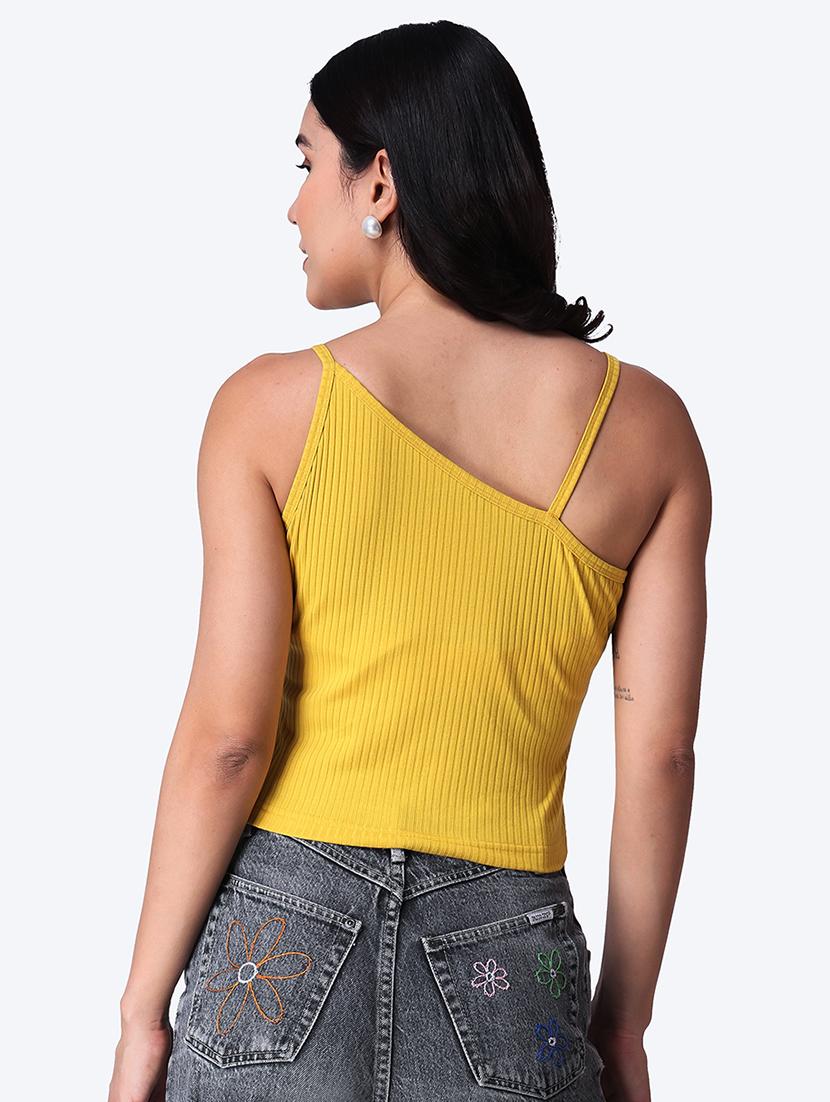 women solid sleeveless crop top - 21525128 - Standard Image - 3