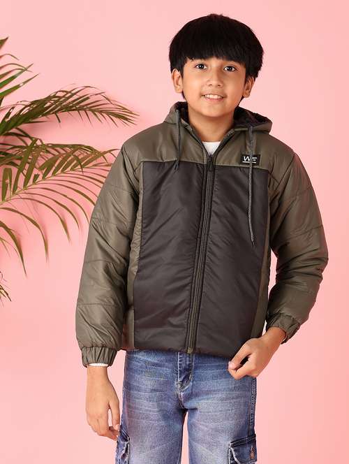 boys color block long sleeve bomber jacket - 21528804 - Very Small Image - 1