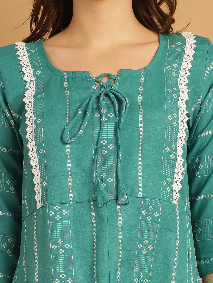 women green printed co-ord set - 21531121 - Standard Image - 5