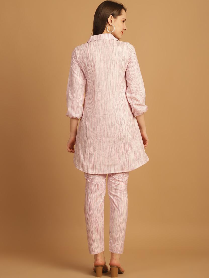 women pink self-designed co-ord set - 21531127 - Standard Image - 3