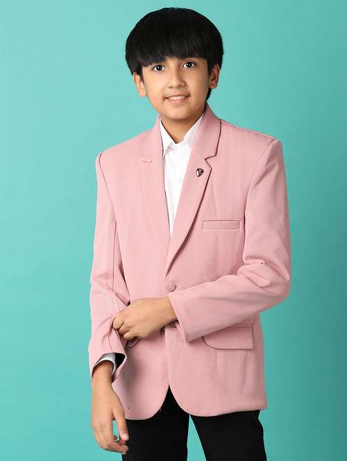 boys long sleeve solid blazer - 21533465 - Very Small Image - 1