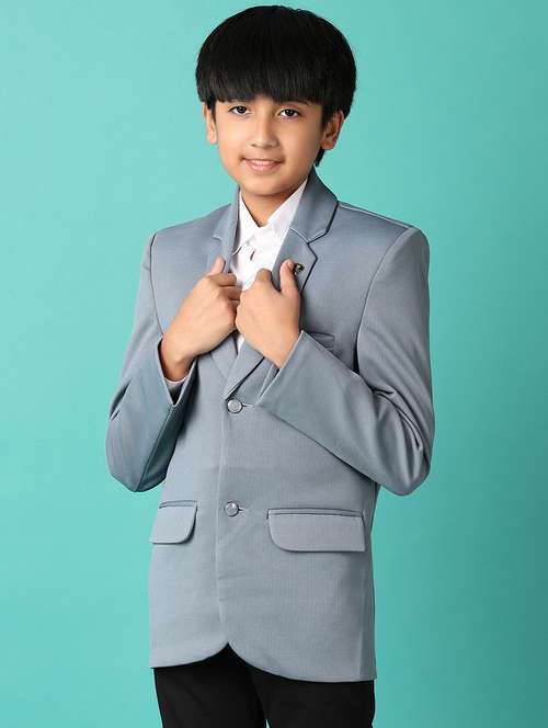 boys long sleeve solid blazer - 21533466 - Very Small Image - 1