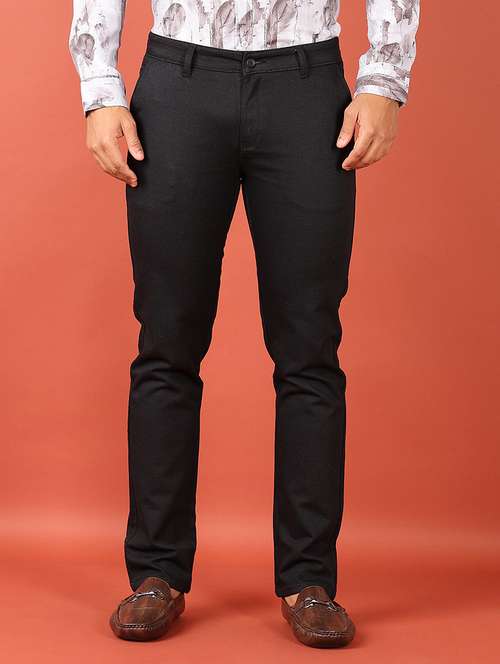 men mid rise solid chinos - 21536445 - Very Small Image - 1