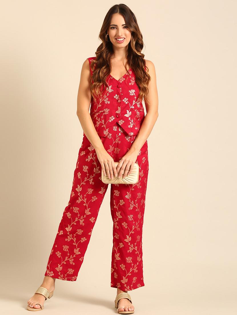 women floral printed wide leg trouser - 21539080 - Standard Image - 4