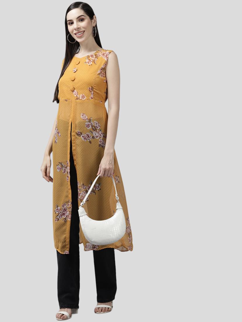 women floral printed sleeveless a-line tunic - 21539107 - Standard Image - 3