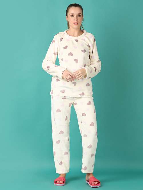 women printed pyjama nightwear set - 21547513 - Very Small Image - 1
