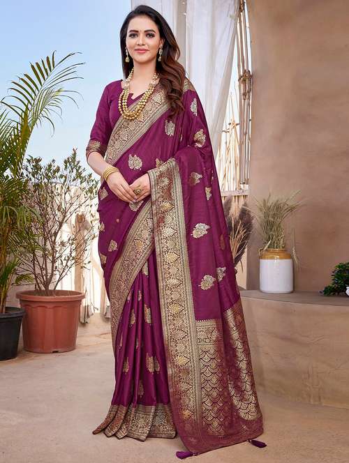 women self design jacquard work paithani saree with blouse - 21548756 - Very Small Image - 1