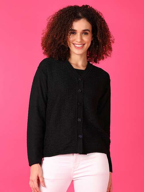 women long sleeve solid cardigan - 21550490 - Very Small Image - 1