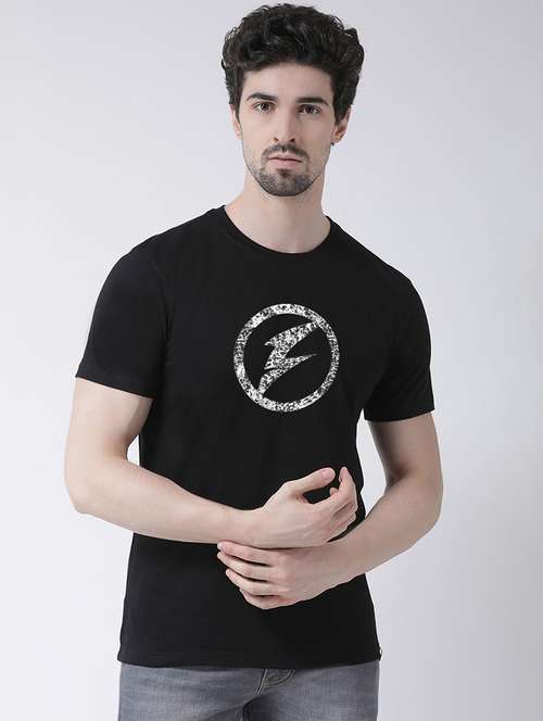 men front print short sleeve t-shirt - 21551923 - Very Small Image - 1