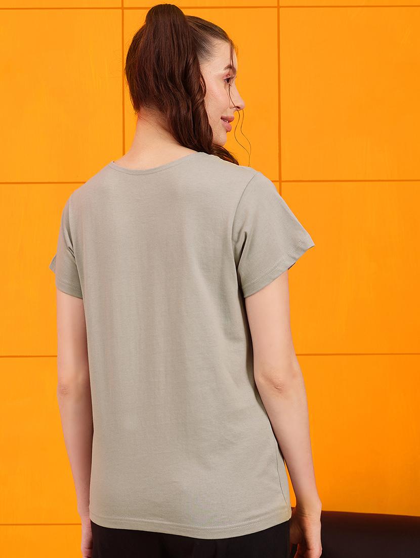 women front print cotton t-shirt - 21552197 - Standard Image - 4