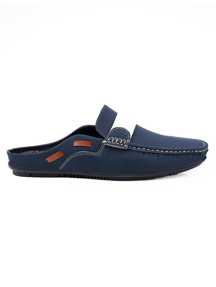men solid slip on mules - 21555150 - Standard Image - 4