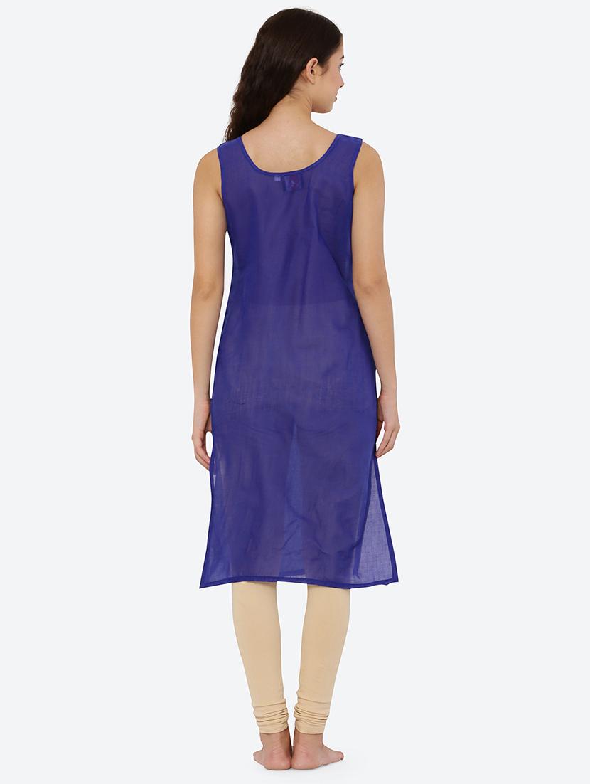 women solid round neck cotton camisole - 21561970 - Standard Image - 3