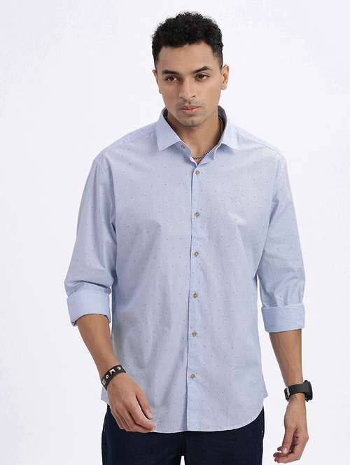 men printed long sleeve casual shirt - 21562587 - Very Small Image - 1