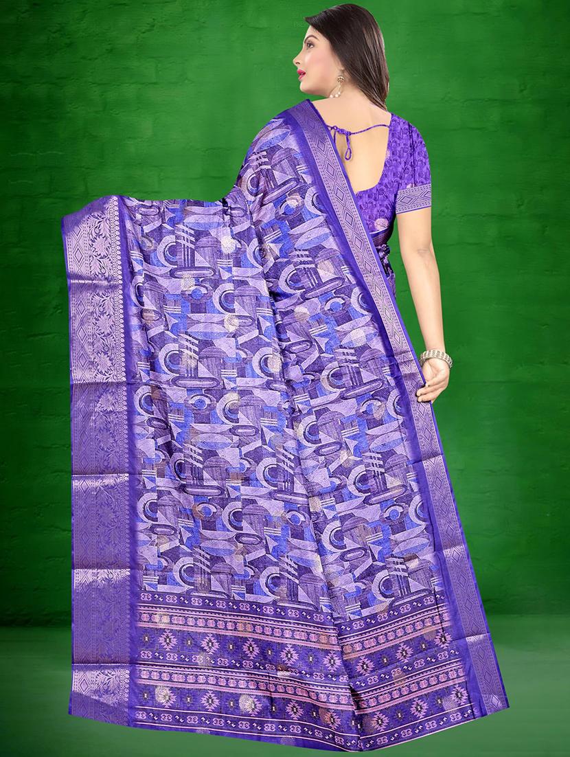 women printed saree - 21567473 - Standard Image - 3