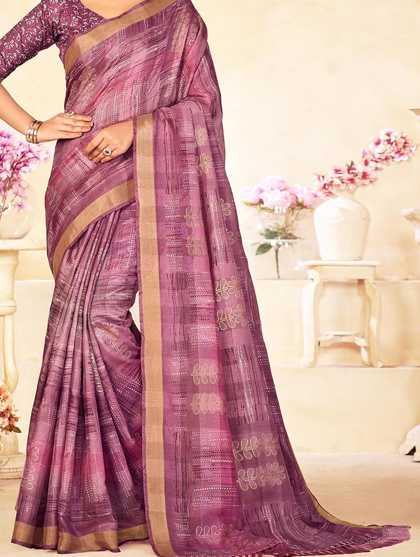 women printed saree - 21567764 - Standard Image - 3