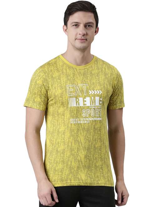 men printed round neck t-shirt - 21576401 - Very Small Image - 1