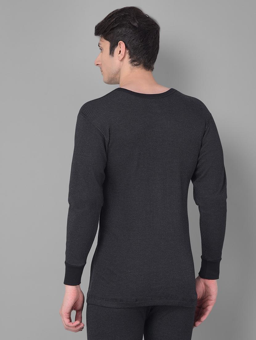 men solid scoop neck full sleeve thermal top - 21578043 - Zoom Image - 2