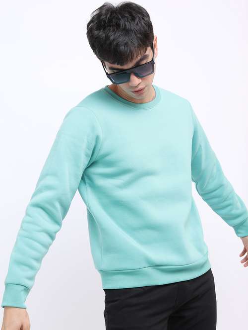 men solid pullover long sleeve sweatshirt - 21596466 - Very Small Image - 1